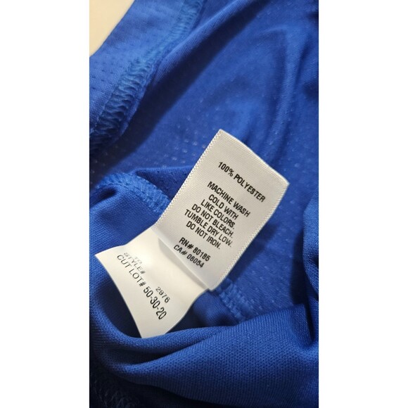 Alleson Athletic Blue Short Sleeves V Neck Pullover Men's Jersey - Picture 4 of 8